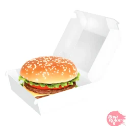 Caja para Hamburguesa Blanca - 10 x 8 cm