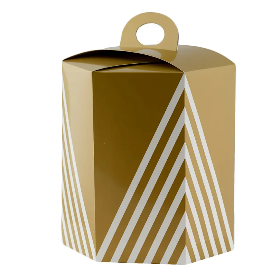 Caja para Panettone Hexagonal 23 x 27 cm de alto