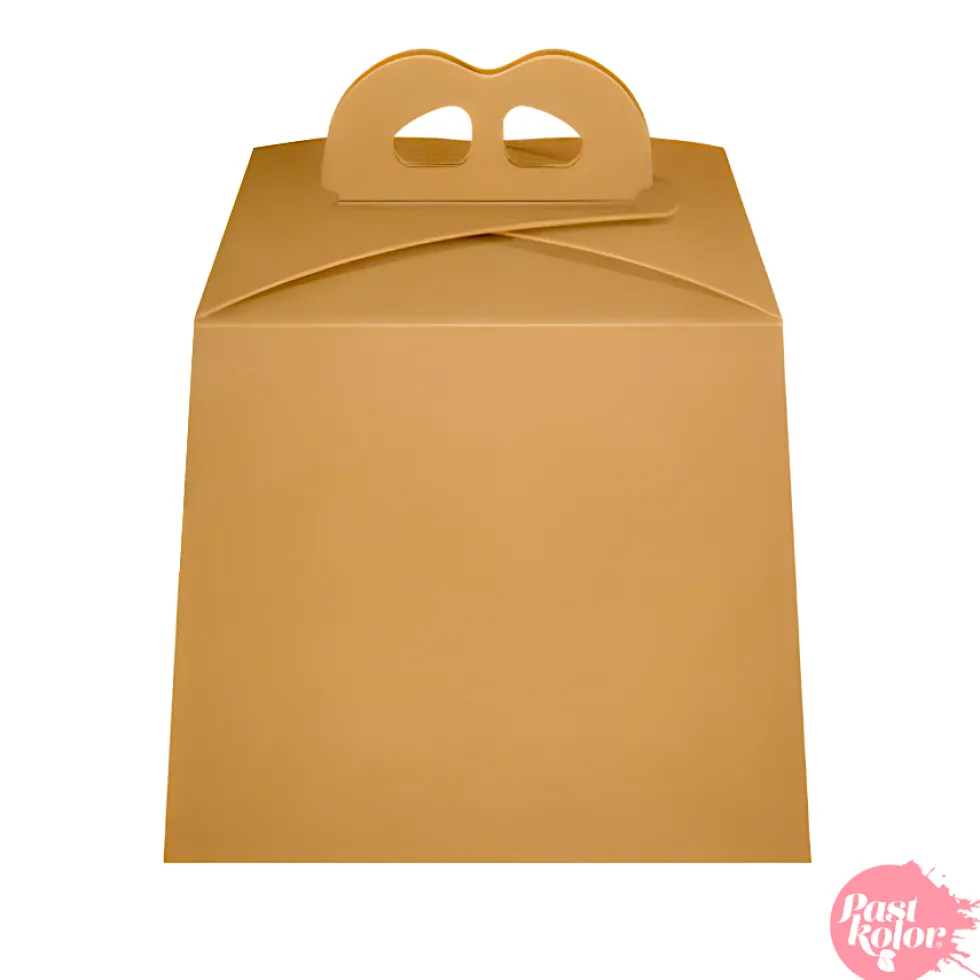 Caja para Panettone Kraft 17,5 cm x 16 cm de Alto