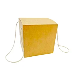 Caja para Panettone Kraft con Lazo 18,5 cm