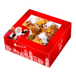 Caja para Roscon de Reyes Roja 28 cm