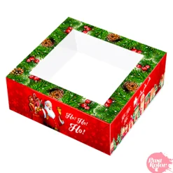 Caja para Roscon de Reyes Roja 24 cm