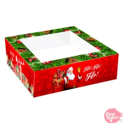Caja para Roscon de Reyes Roja 24 cm