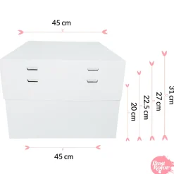 Caja para Tarta 4 Alturas Ajustables - 45 cm