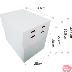 Caja para Tarta 4 Alturas Ajustables - 30 x 25 cm