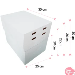 Caja para Tarta 4 Alturas Ajustables - 35 x 25 cm