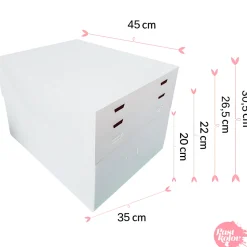 Caja para Tarta 4 Alturas Ajustables - 45 x 35 cm