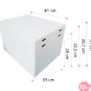 Caja para Tarta 4 Alturas Ajustables - 61 x 35 cm