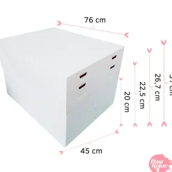Caja para Tarta 4 Alturas Ajustables - 76 x 45 cm