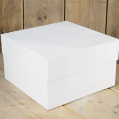 Caja para Tarta Blanca - 25 cm - Funcakes