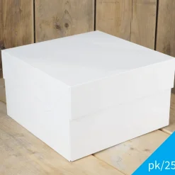 Caja para Tarta Blanca 30 cm 25 ud - Funcakes