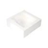 Caja para Tarta Blanca con Ventana - 20 x 7,5 cm