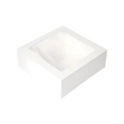 Caja para Tarta Blanca con Ventana - 20 x 7,5 cm