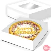 Caja para Tarta Blanca con Ventana - 33x 9,5 cm
