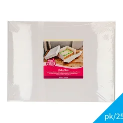 Caja para Tarta Blanca Rectangular 40 x 30 cm 25 ud - Funcakes