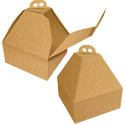 Caja para Tarta con Asa y Altura Especial Kraft 28 x 31 cm