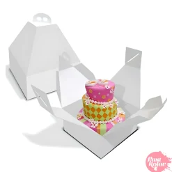 Caja para Tarta con Asa y Altura Especial - 28 x H 31 cm