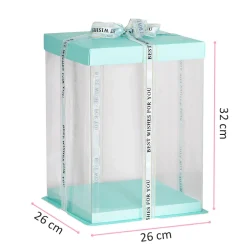Caja para Tarta Deluxe Azul 26 cm