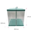 Caja Para Tarta Deluxe Azul - 33,5 X 37 Cm