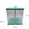Caja Para Tarta Deluxe Azul - 38,5 X 40 Cm