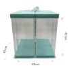 Caja Para Tarta Deluxe Azul - 43 X 45 Cm