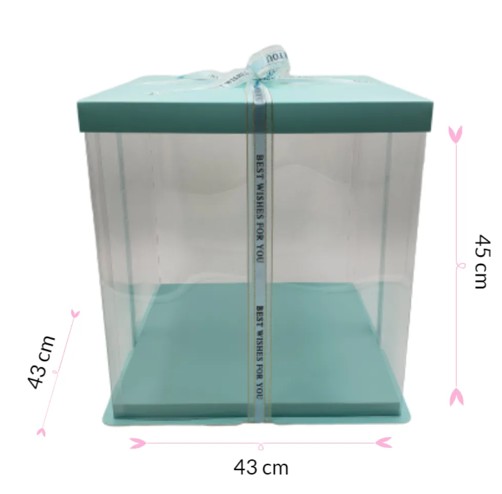 Caja Para Tarta Deluxe Azul - 43 X 45 Cm