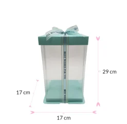 Caja Para Tarta Deluxe Azul - 17 X 29 Cm