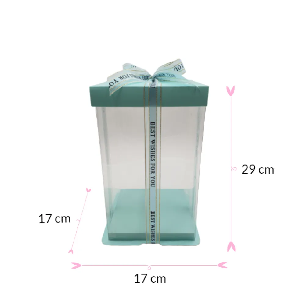 Caja Para Tarta Deluxe Azul - 17 X 29 Cm