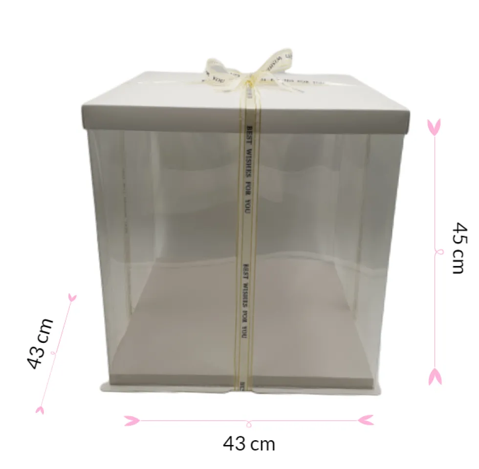 Caja Para Tarta Deluxe Blanca - 43 X 45 Cm