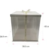 Caja Para Tarta Deluxe Blanca - 38,5 X 40 Cm