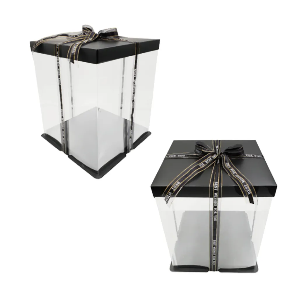 Caja para Tarta Deluxe Negra 17 cm
