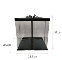 Caja para Tarta Deluxe Negra - 33,5 x 37 cm