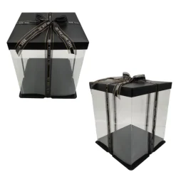 Caja Para Tarta Deluxe Negra - 38,5 X 40 Cm