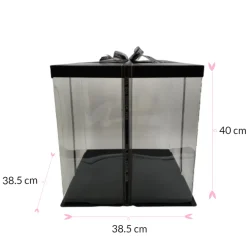 Caja Para Tarta Deluxe Negra - 38,5 X 40 Cm