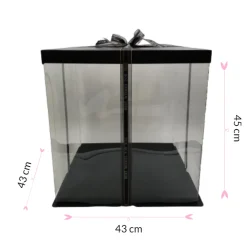 Caja Para Tarta Deluxe Negra - 43 X 45 Cm