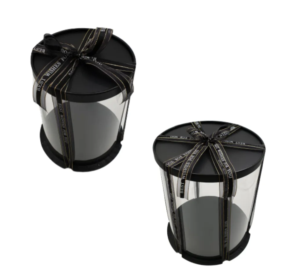 Caja para Tarta Deluxe Negra 22 x 31 cm de alto