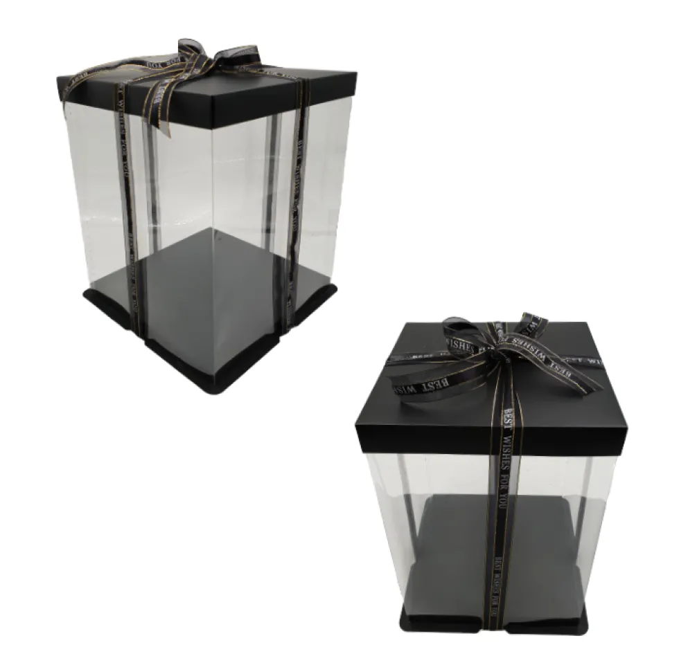 Caja Para Tarta Deluxe Negra - 21,5 X 31 Cm