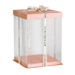 Caja para Tarta Deluxe Rosa Salmón 30 cm