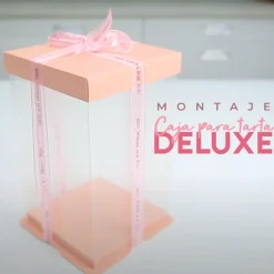 Caja Para Tarta Deluxe Rosa - 43 X 45 Cm