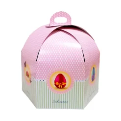 Caja para Tarta Hexagonal Alta con Asa 23 cm
