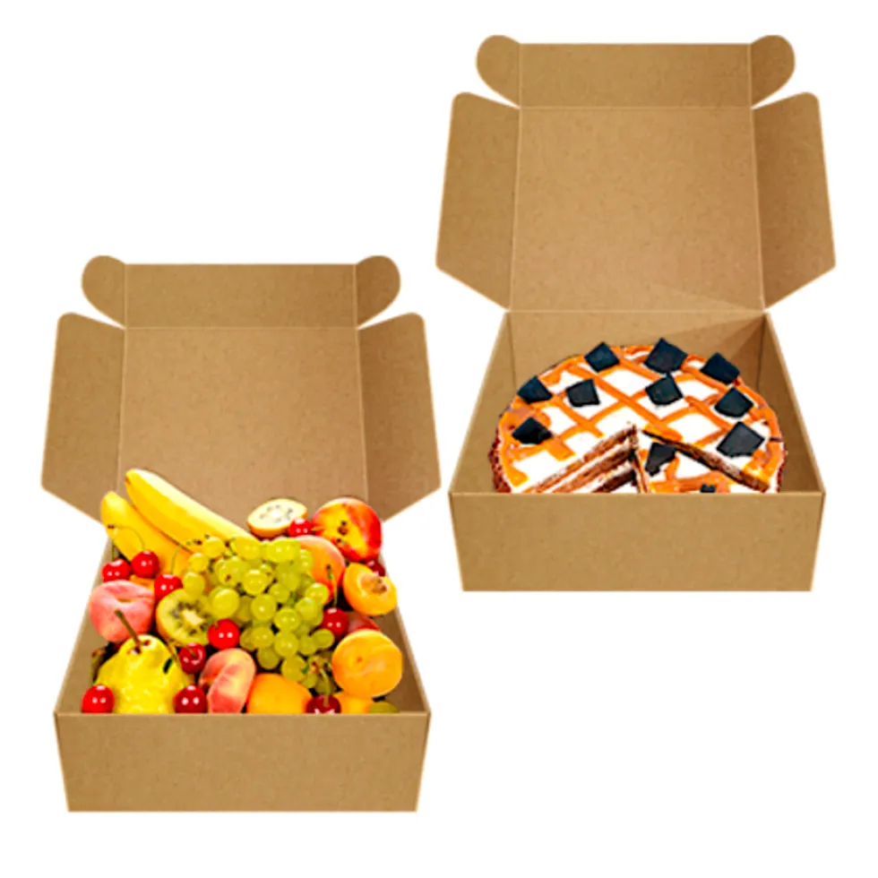 Caja para Tarta Kraft - 20 cm x 9 cm de Alto