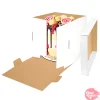 Caja para Tarta Reversible Blanca y Kraft - 28 x 30 cm
