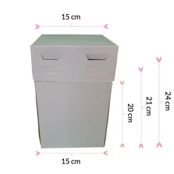 Caja para Tartas Ajustable 3 Alturas 15 cm