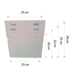 Caja para Tartas Ajustable 4 Alturas 25 cm