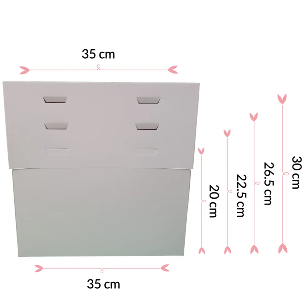 Caja para Tartas Ajustable 4 Alturas 35 cm