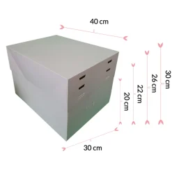 Caja para Tartas Ajustable 4 Alturas 40 cm x 30 cm