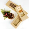 Caja para Turrón Kraft con Ventana - 20,5 cm
