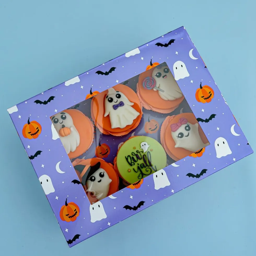 Cajas para 6 Cupcakes Fright Night - 2 uds