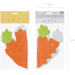 Cajas para Dulces Zanahoria 26 cm 6 ud