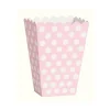 Cajas para Palomitas Rosas con Lunares Blancos 8 ud
